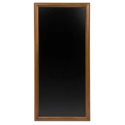 Ardoise bois - long - finition laqué - kit d'accroche murale inclus - 56x120cm - Securit