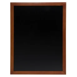 Ardoise bois, Universelle - finition acajou laqué- kit d'accroche murale inclus - 70x90cm - Securit