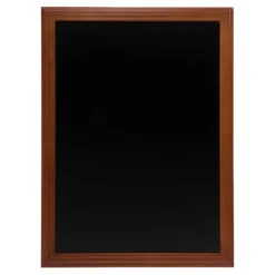 Ardoise bois, Universelle - finition acajou laqué- kit d'accroche murale inclus - 60x80cm - Securit