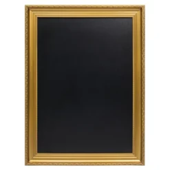 ardoise dorée - cadre élégant, gravé - 65x85cm - Securit