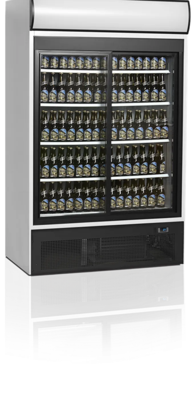 Armoire à Boissons Professionnelle Vitrée 2 Portes FSC1200S - TEFCOLD