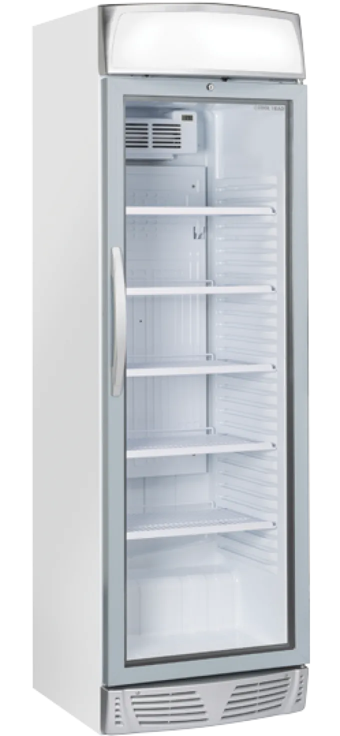 Armoire à Boissons Réfrigérée TKG 388C Vitrée avec Panneau Publicitaire - 350 Litres - Cool Head