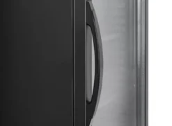 Armoire à Boissons Réfrigérée Vitrée Laquée Noire avec Panneau Publicitaire - 372 L - Cool Head