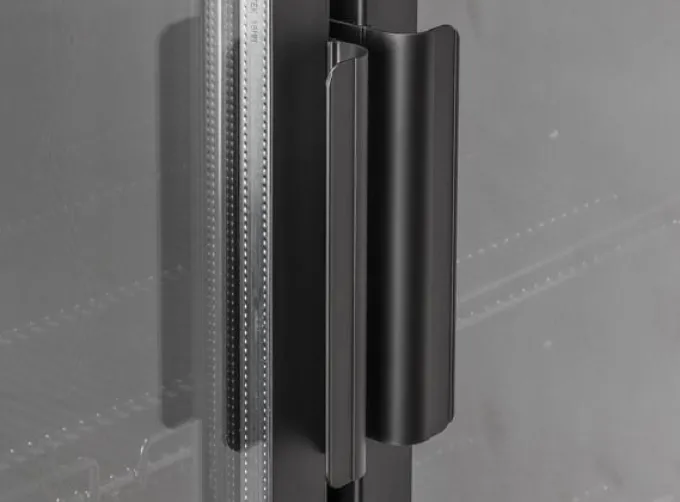 Armoire à Boissons Réfrigérée Vitrée Laquée Noire avec Panneau Publicitaire - 1200 L - Cool Head