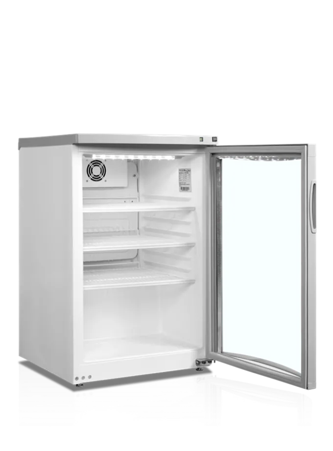 Armoire à Boissons Réfrigérée Vitrée Blanche BC85 w/Fan - TEFCOLD