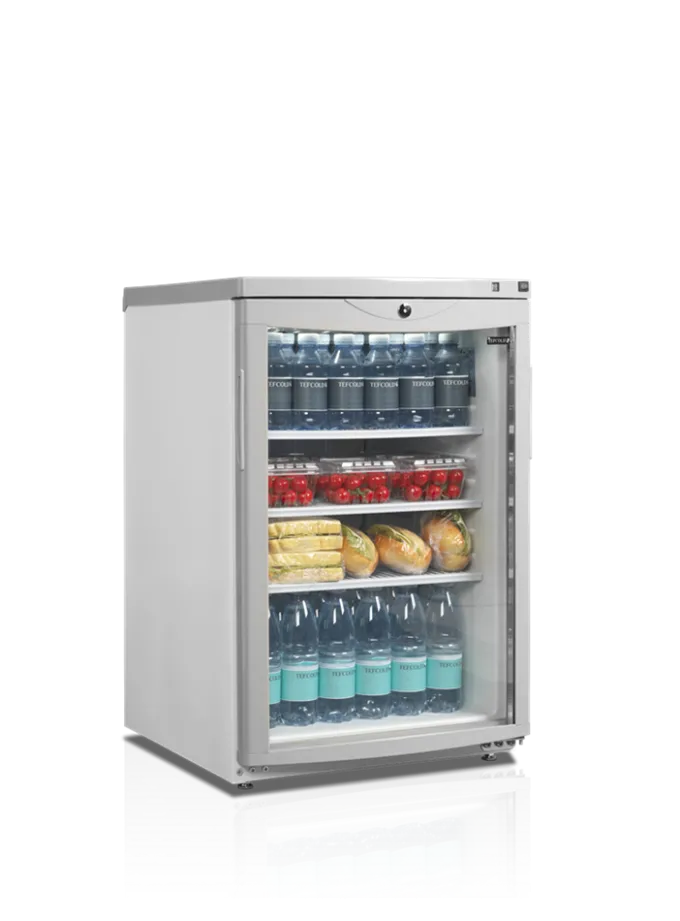 Armoire à Boissons Réfrigérée Vitrée Blanche BC85 w/Fan - TEFCOLD
