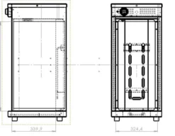 Armoire Chauffante Simple pour 60 Assiettes - Distform