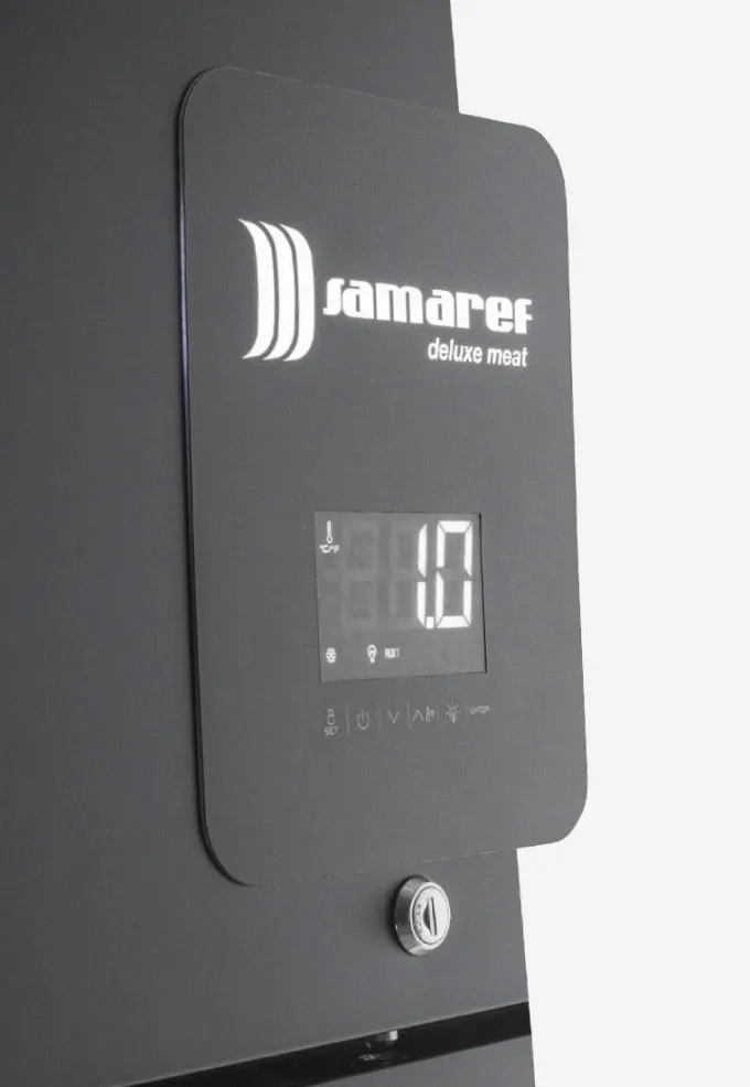 Armoire de Maturation et Affinage à Viande avec Barre d'Accroche 630 L Porte Vitrée - Deluxe Meat - Samaref