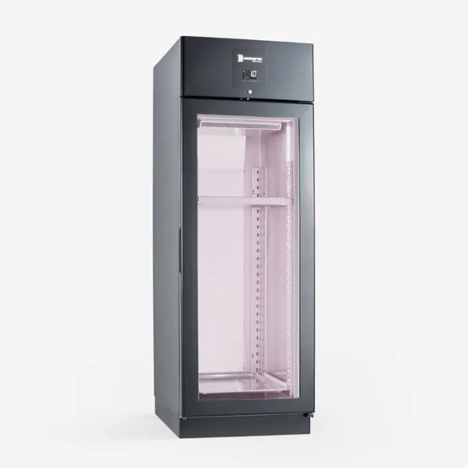 Armoire de Maturation et Affinage à Viande Noire avec Barre 630 L Porte Vitrée - Deluxe Meat - Samaref