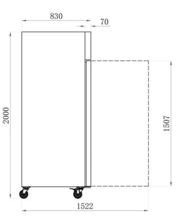 Armoire Négative 650 L - 1 Porte - Série Star GN 1/1 - AFI Collin Lucy