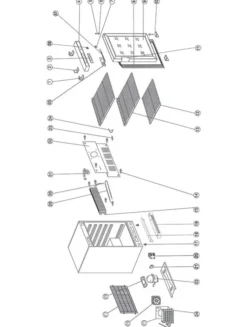 Armoire négative vitrée Professionnelle F200VG - TEFCOLD