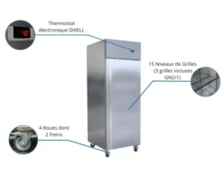 Armoire positive 600L avec 1 porte pleine - L2G