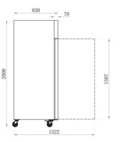 Armoire Positive 700 L - Série Star GN 2/1 - AFI Collin Lucy