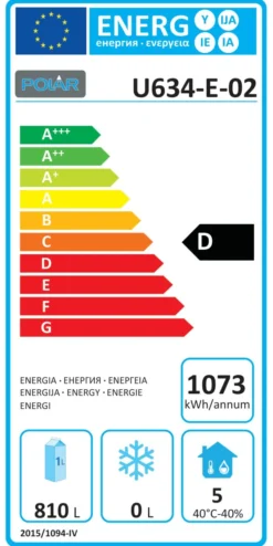 Armoire Positive 2 Portes Froid Ventilé - 1300 L - Polar