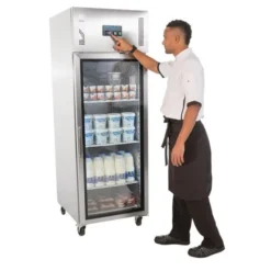 Armoire Positive Vitrée à Roulettes - 600L - Polar