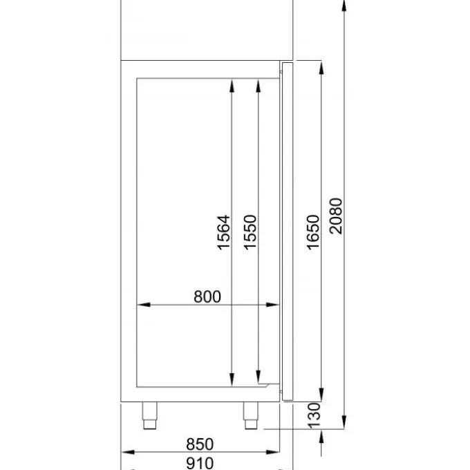 Armoire à Pâtisserie Négative Pro Line - 850 Litres - Combisteel