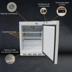 ARMOIRE REFRIGEREE BLANCHE +2/+8°C GAZ R600A