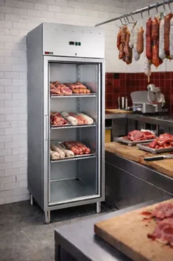 Armoire réfrigerée froid positif GN 700 l en inox verre MN 700G - Redfox