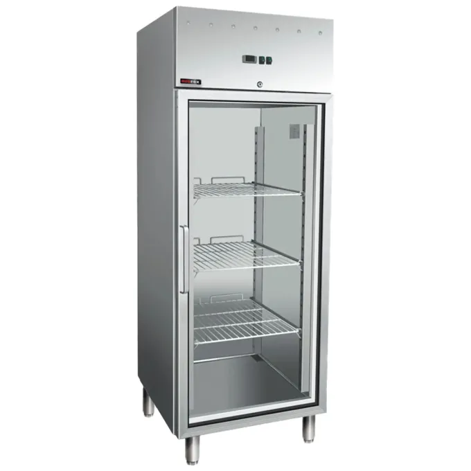 Armoire réfrigerée froid positif GN 700 l en inox verre MN 700G - Redfox