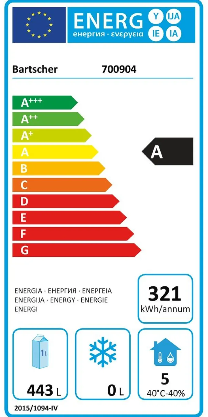 Armoire Réfrigérée acier inoxydable positive - 700 Litres - Bartscher