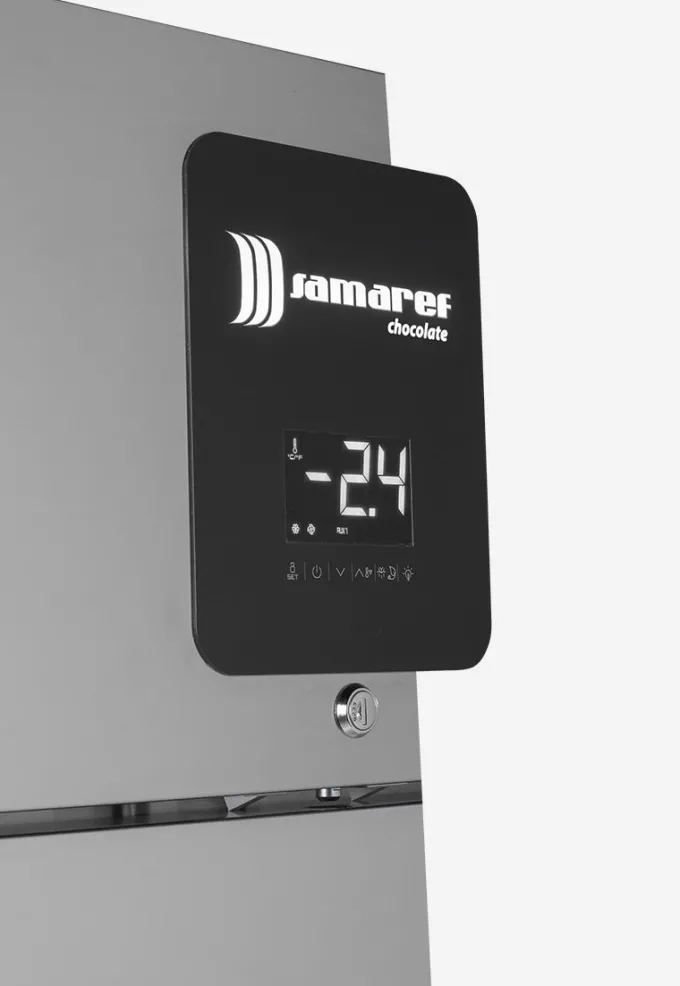 Armoire Réfrigérée à Chocolat Professionnelle - Acier Inoxydable - 935L - Porte Vitrée - Samaref