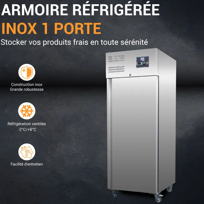 Armoire Réfrigérée 650 litres Inox L2G