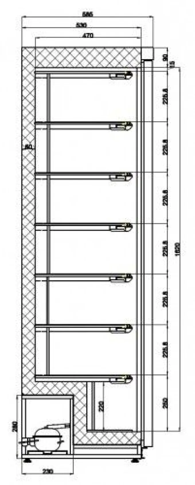 Armoire Réfrigérée Negative Blanche - 340 litres - Combisteel