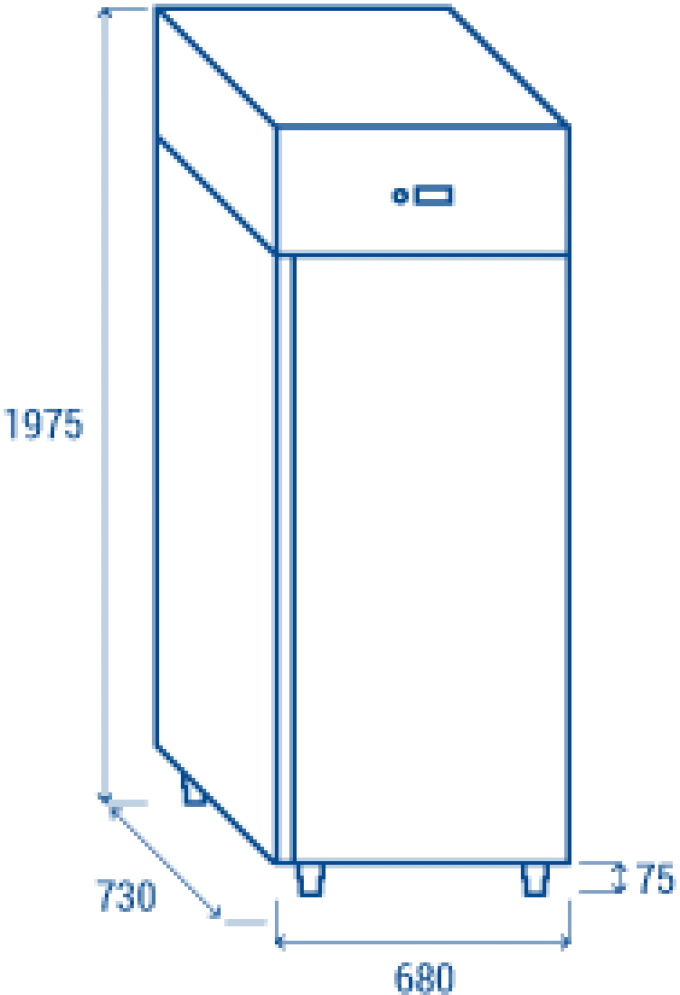Armoire Réfrigérée Négative Inox 450L - Cool Head