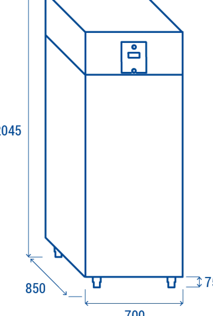 Armoire réfrigérée positive GN2/1 - Coolhead