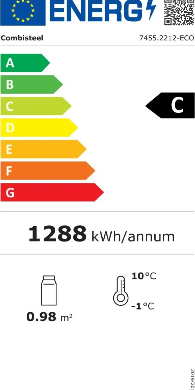 Armoire Réfrigérée Positive Grise Vitrée 600 L - Combisteel