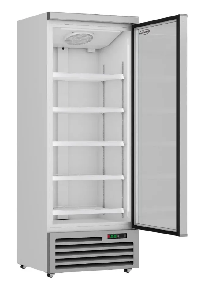 Armoire Réfrigérée Positive Grise Vitrée 600 L - Combisteel