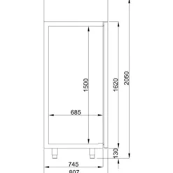 Armoire Réfrigérée Positive Inox 700 L - Energy Line - Combisteel