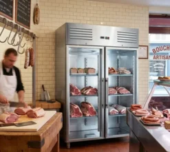 Armoire Réfrigérée Positive Inox GN 2/1 vitrée 1300 litres - Furnotel