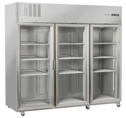 Armoire Réfrigérée Positive Inox GN 2/1 - 3 Portes Vitrées - Cool Head