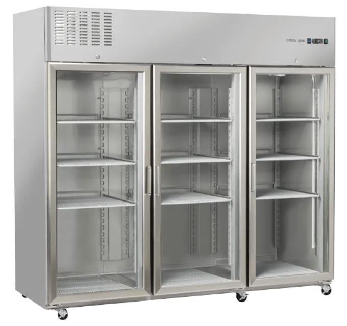 Armoire Réfrigérée Positive Inox GN 2/1 - 3 Portes Vitrées - Cool Head