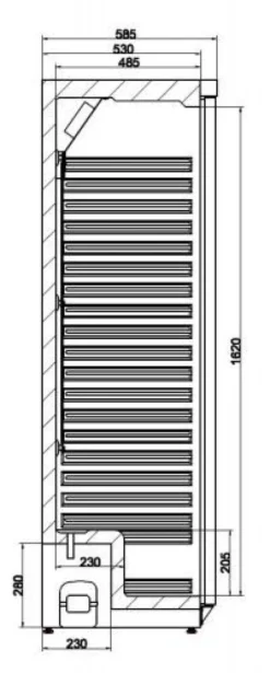 Armoire réfrigérée positive 350 L - Blanc - Combisteel