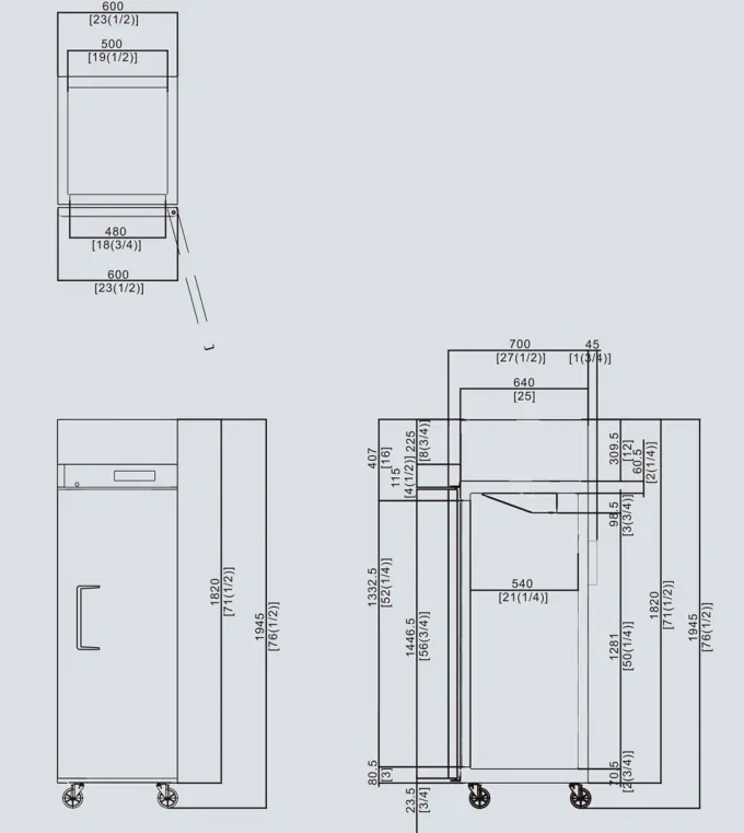 Armoire Réfrigérée Positive 410 L - Inox - Atosa