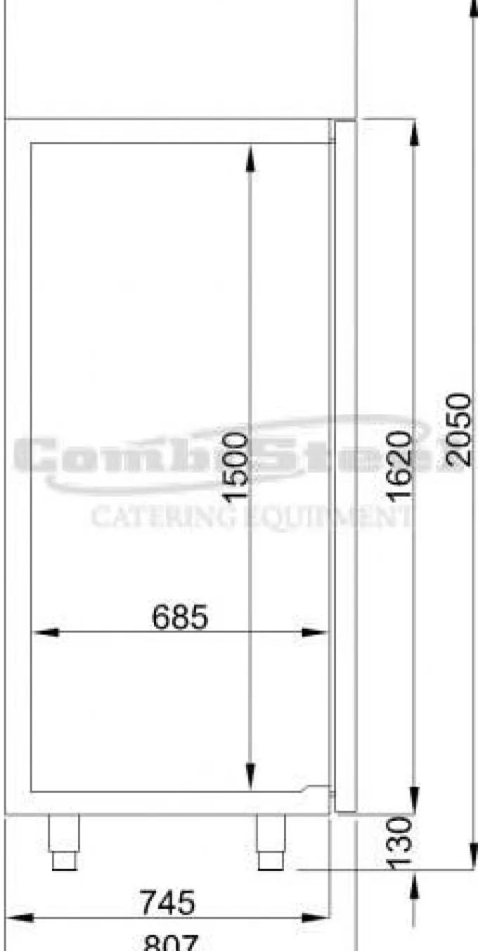 Armoire réfrigérée positive 700 litres Combisteel