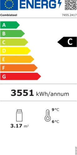 Armoire Réfrigérée Positive 4 Portes vitrées Noire 2060 litres - Combisteel
