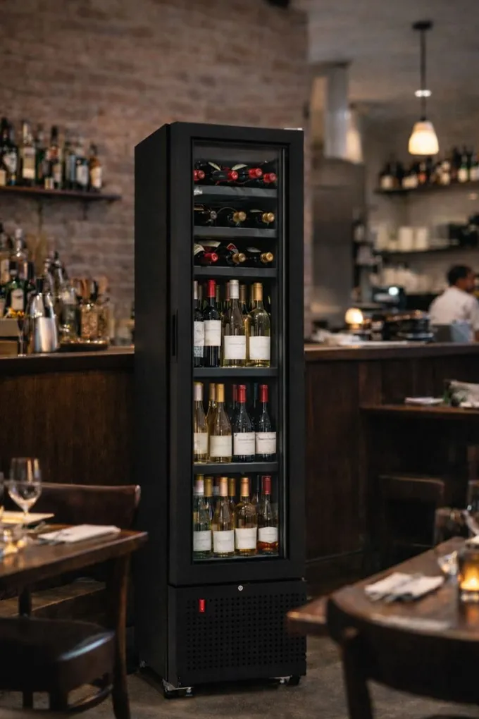 Armoire Réfrigérée positive vitrée 348L - Combisteel
