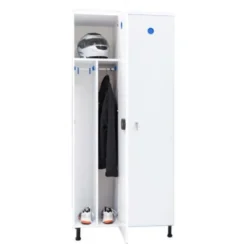 Armoire Vestiaire Monobloc PVC 2 Colonnes 2 Casiers - L 2x400 mm
