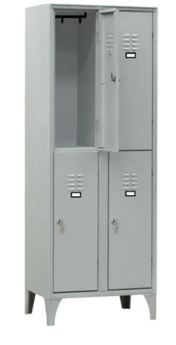 Armoire Vestiaire Multicases 2 Colonnes 4 Cases - L2G