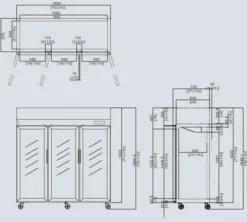 Armoire Vitrée Négative 1390 L - Atosa