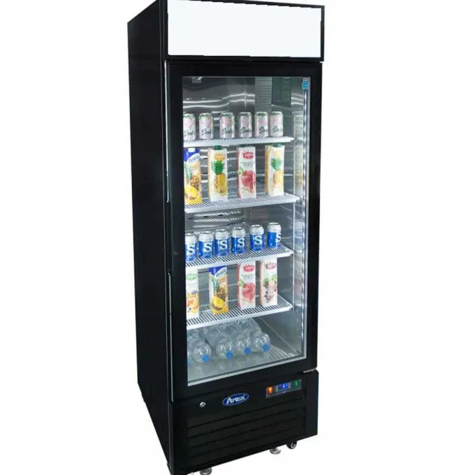 Armoire Vitrée Négative Noir - 610 L - Atosa