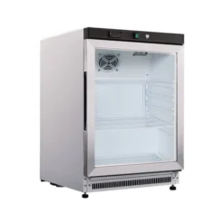 Armoire Vitrée Positive 130 L Laquée Blanche - Furnotel