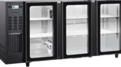 Arrière Bar Professionnel avec Groupe Logé 347 Litres - 3 Portes Vitrées - AFI Collin Lucy