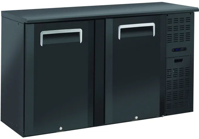 Arrière-bar Réfrigérée - 2 portes pleines - 315 L - 4 étagères - Nosem