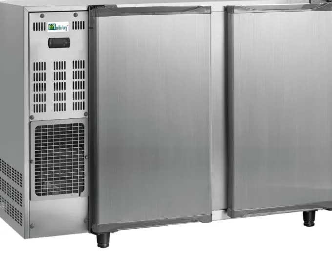 Arrière Bar Réfrigéré Inox avec Groupe Logé - 2 à 4 Portes Pleines - AFI Collin Lucy