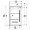 Arrière Bar Réfrigéré 537 L - Portes Pleines - Combisteel
