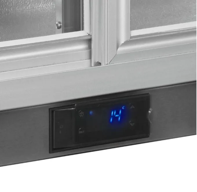Arrière Bar Réfrigéré - 2 Portes Vitrées Coulissantes - 191L - TEFCOLD